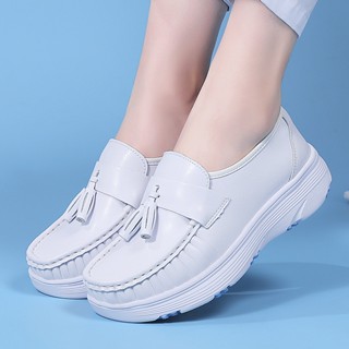 รองเท้าพยาบาลสีขาว มี2สีดำและขาว สำหรับพยาบาล พนักงานออฟฟิศ …