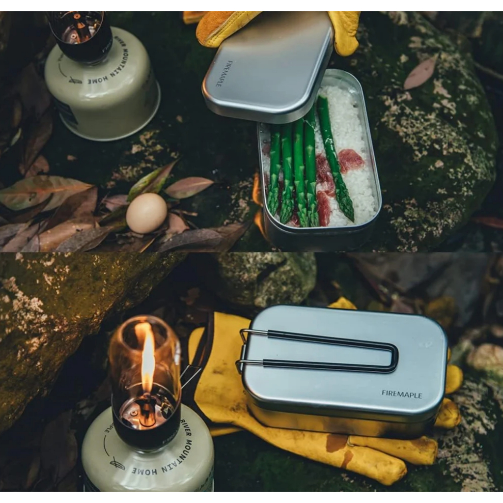 Fire Maple Frost 0.8L Aluminium Lunch box กล่องอาหาร อะลูมิเนียม อเนกประสงค์ กะทัดรัด by Jeep Camping