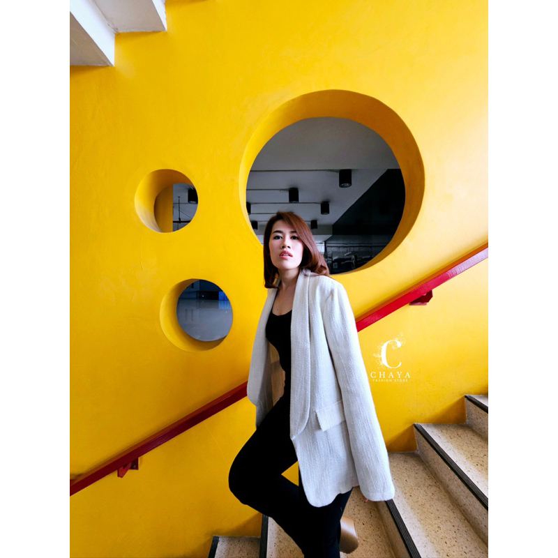 ••SHEIN:งานสุดปังSHEINสูทครีม