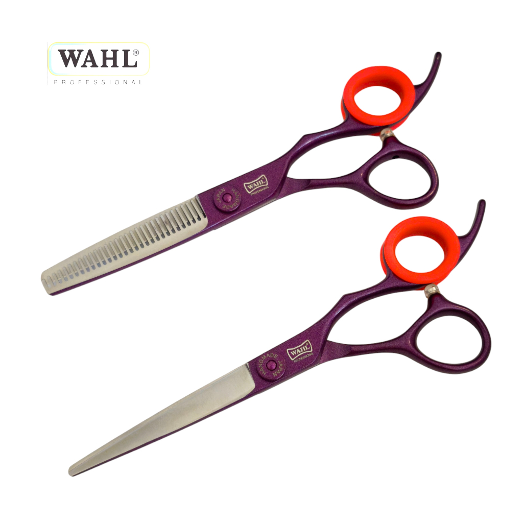 กรรไกรตัดผม WAHL 1คู่ ขนาด6 นิ้ว (มีกระเป๋า)