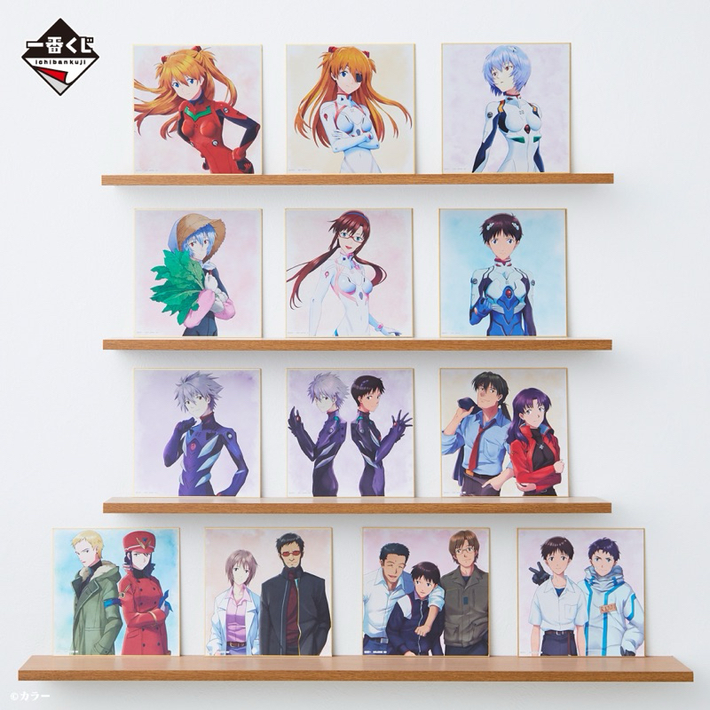 🔥พร้อมส่ง🔥ของสะสม อนิเมะ ชิกิชิ อีวานเกเลี่ยน | Ichiban Kuji Evangelion Heroines Prize G Art Board งานจับสลาก