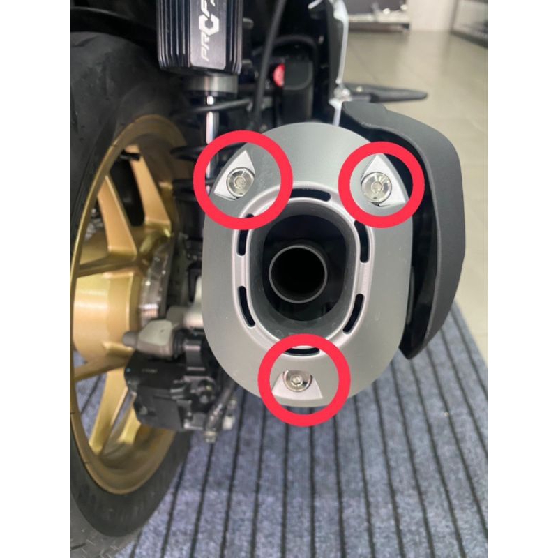 น๊อตฝากันร้อน2+ปลายท่อ3-รุ่น PCX 160-150(ชุด 5 ตัว) สแตนเลส สีทอง-เงิน-ไทเท ราคา ถูกที่สุด ดีลบีเคเค แกลเลอรีภาพที่ 8