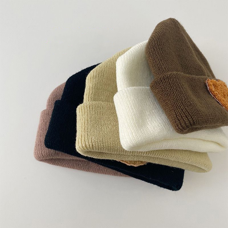 หมวกไหมพรมเด็ก 0-2 ปี หมวกบีนนี่ ผ้าถัก แบบนิ่ม ลายการ์ตูนหมีน่ารัก ให้ความอบอุ่น หมวกไหมพรมกันหนาวสำหรับเด็ก - รูปที่ 2