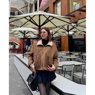 MALIMAYS - Harrow Suede Jacket แจ็คเก็ตหนังกลับบุขน