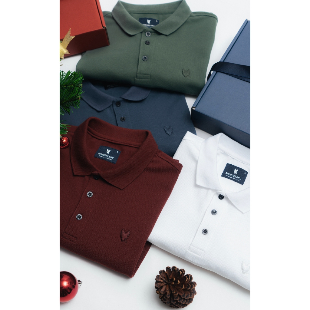 AEIOU เสื้อโปโล Fox 3D Memo Polo Basic ปกคอเรียบ กระดุม3  ลิขสิทธิ์แท้ (Best Seller)