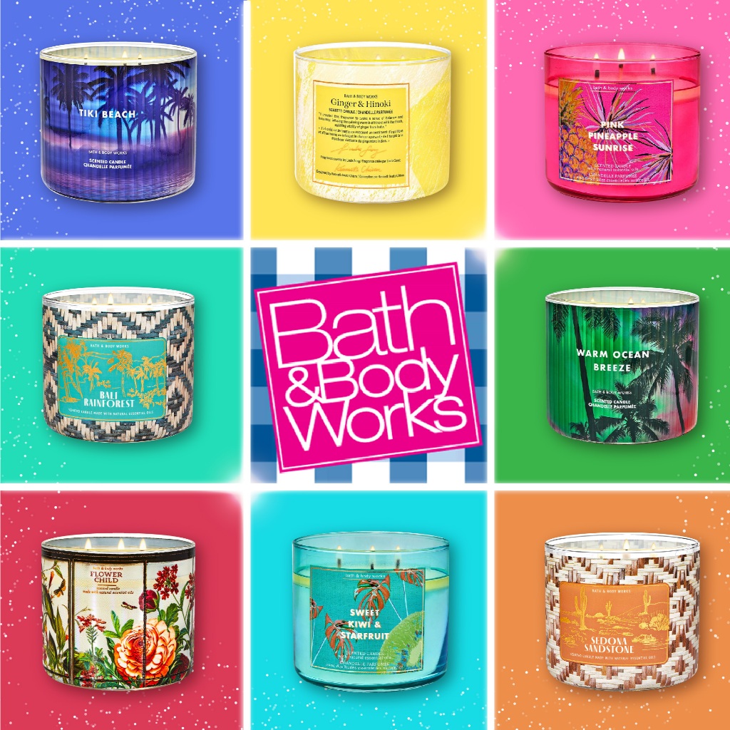 [set 4/5] 🌼 Bath and Body Works เทียนหอมแบบ 3 หัวจุด ขนาด 411g สร้างบรรรยากาศผ่อนคลายด้วยตัวคุณเอง