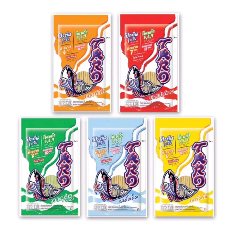 ทาโร ปลาสวรรค์ ตราทาไร [คละรส] ขนาด 5 กรัม 1 ซอง