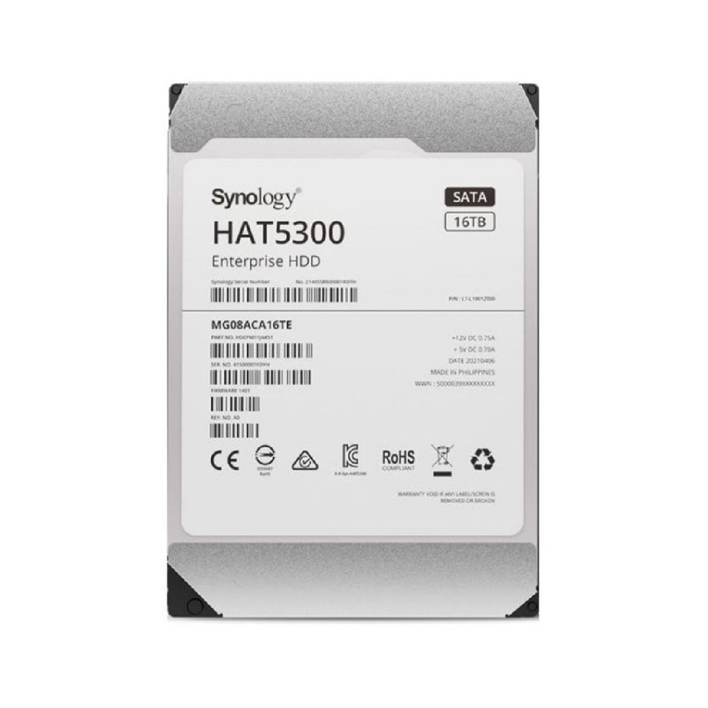 Synology HAT5300-16T 16TB 7200RPM SATAIII 3.5” Enterprise-Grade