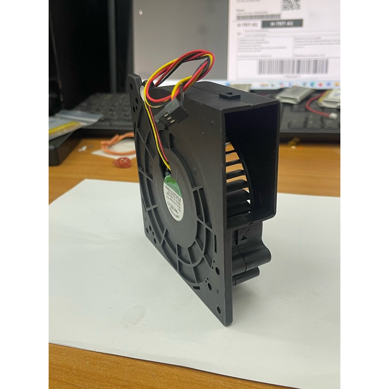 PMB1212PLB2-A DC12V 9.8W ขนาด120x120x32mm 4.5นิ้ว(3สาย) ของถอดจากเครื่องค่ะ ใช้ได้ปกติ(FS1012671)
