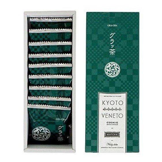 [พร้อมส่ง]Kyoto Veneto Matcha Langdosha 9P  ช็อกโกแลตที่ทำจากมาสคาโปนชีสประกบด้วยแป้ง