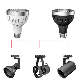 โคมไฟแทรคไลท์ Track light แบบถอดหลอดไฟออกได้ ขั้วไฟE27 LED 35W แสงขาว/แสงวอร์ม/4500K บอดี้ ดำ/ขาว