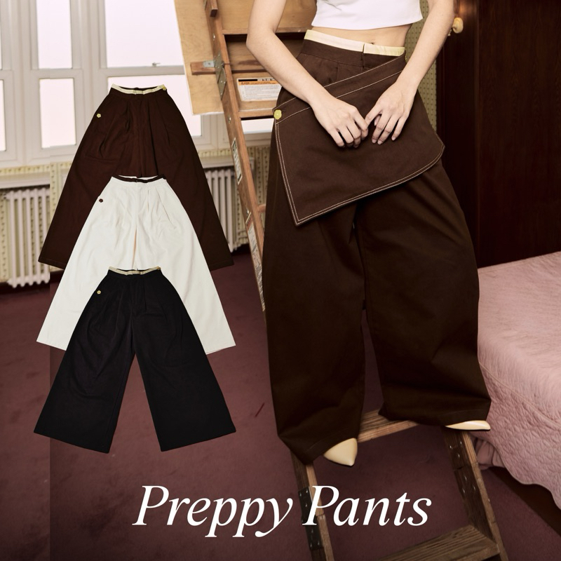 Preppy pant กระเปรง สามารถถอดผ้าด้านหน้าออกได้นะคะ