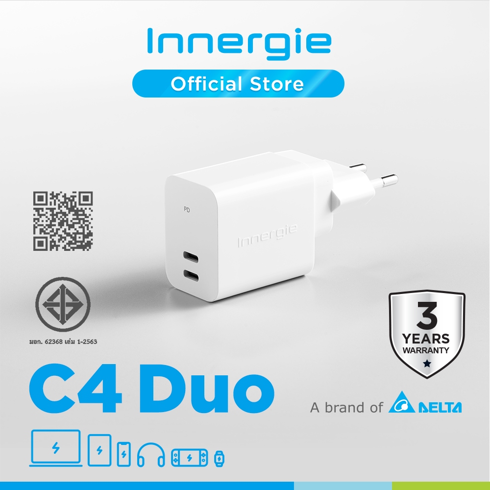Innergie C4 Duo USB-C Power Adapter 45W