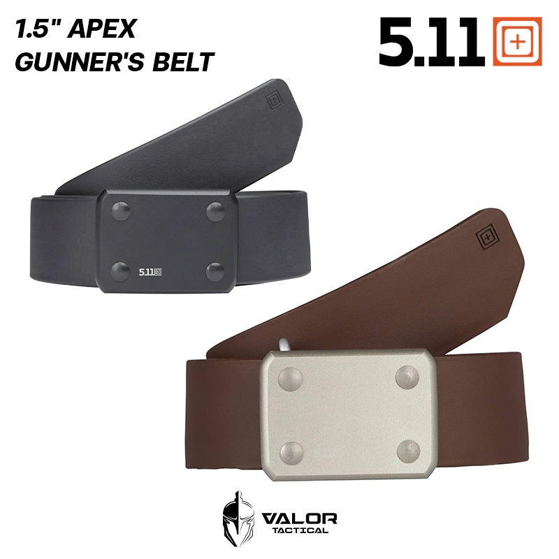 5.11 1.5" Apex Gunner's Belt เข็มขัดผู้ชาย หัวเข็มขัดอลูมินัมเคลือบแข็ง แฟชั่น หัวอลูมินัมแบบเขี้ยวคู่ เก็บปลายสายเข้า