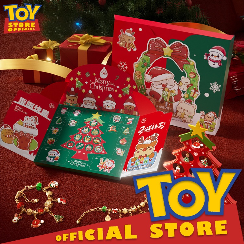 Christmas Gift For Kids  ของขวัญคริสมาสต์เด็ก สร้อยข้อมือทำเอง DIY Merry Christmas Ornaments ของเล่นเด็กผู้หญิง 2-7 ขวบ