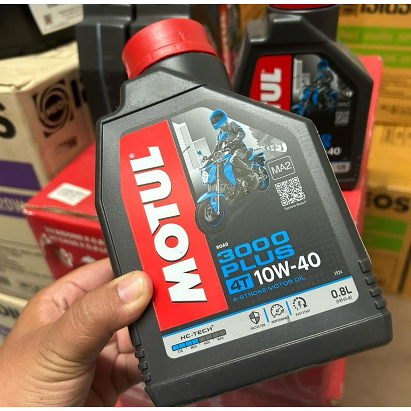 ลอตใหม่ น้ำมันเครื่อง โมตุล 3000 พลัส Motul 3000Plus 4T SAE10W-40 ขนาด 0.8 ลิตร /มอเตอร์ไซค์ เวฟ110 110i 125 ใช้ได้