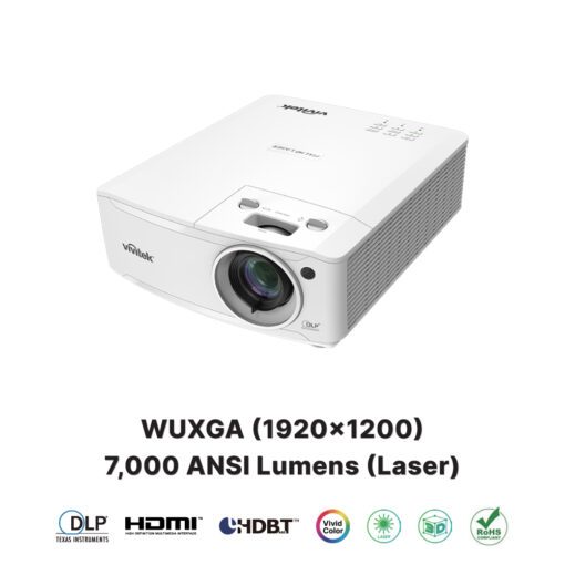 Vivitek DU4871Z (Laser) WUXGA (1920×1200) PROJECTOR 7000 Lumens (โปรเจคเตอร์) พร้อมส่ง