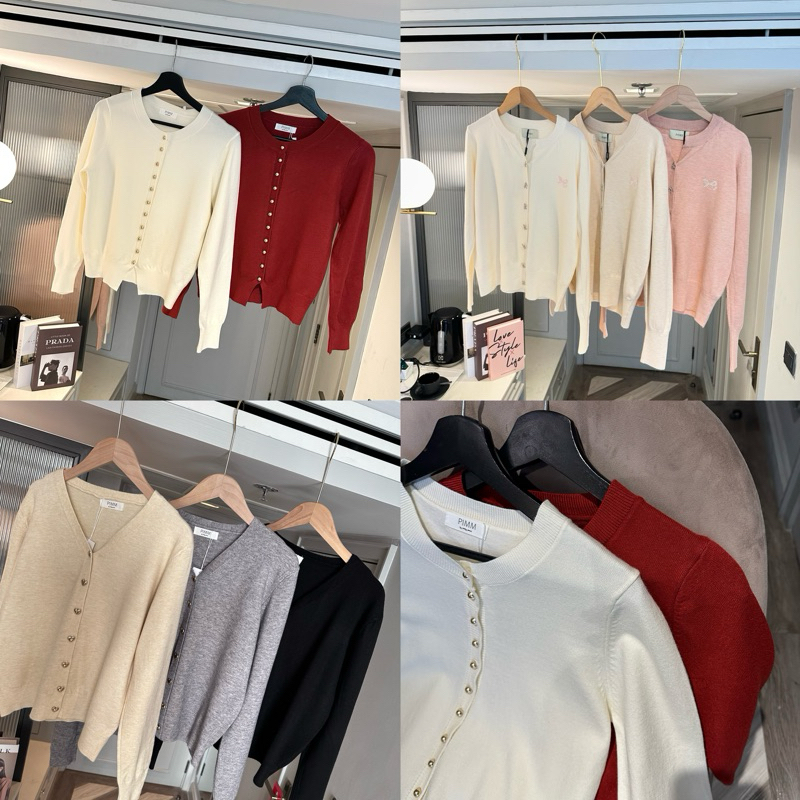 Seeingstudio | Knit cardigan คาร์ดิแกนผ้าไหมพรมพรีเมี่ยม เนื้อนุ่มยืด /มีหลายรุ่น *สั่งใน VIDEO ลด 30%