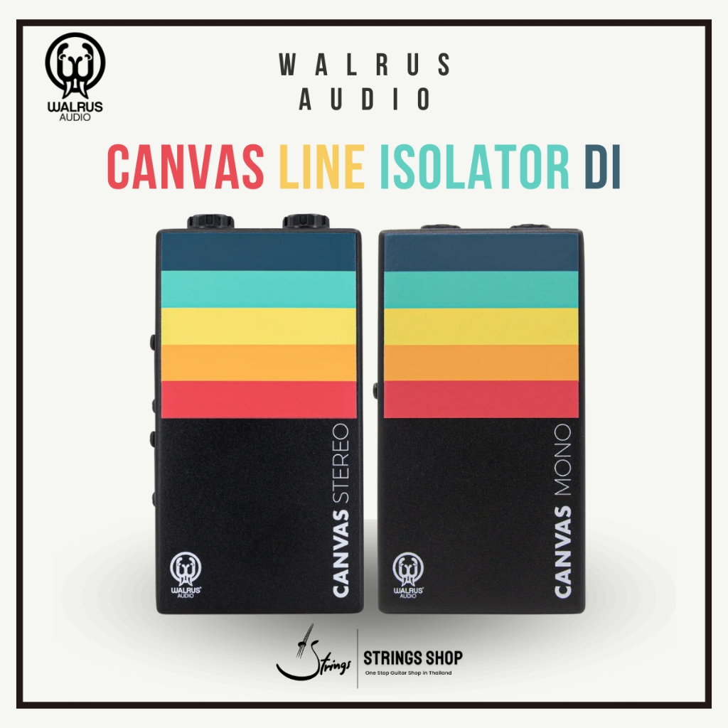 กล่องปรับระดับสัญญาณเสียง Walrus Audio Canvas Line Isolator DI