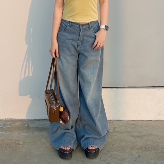 ยีนส์ขายาว - AMITY BAGGY JEANS