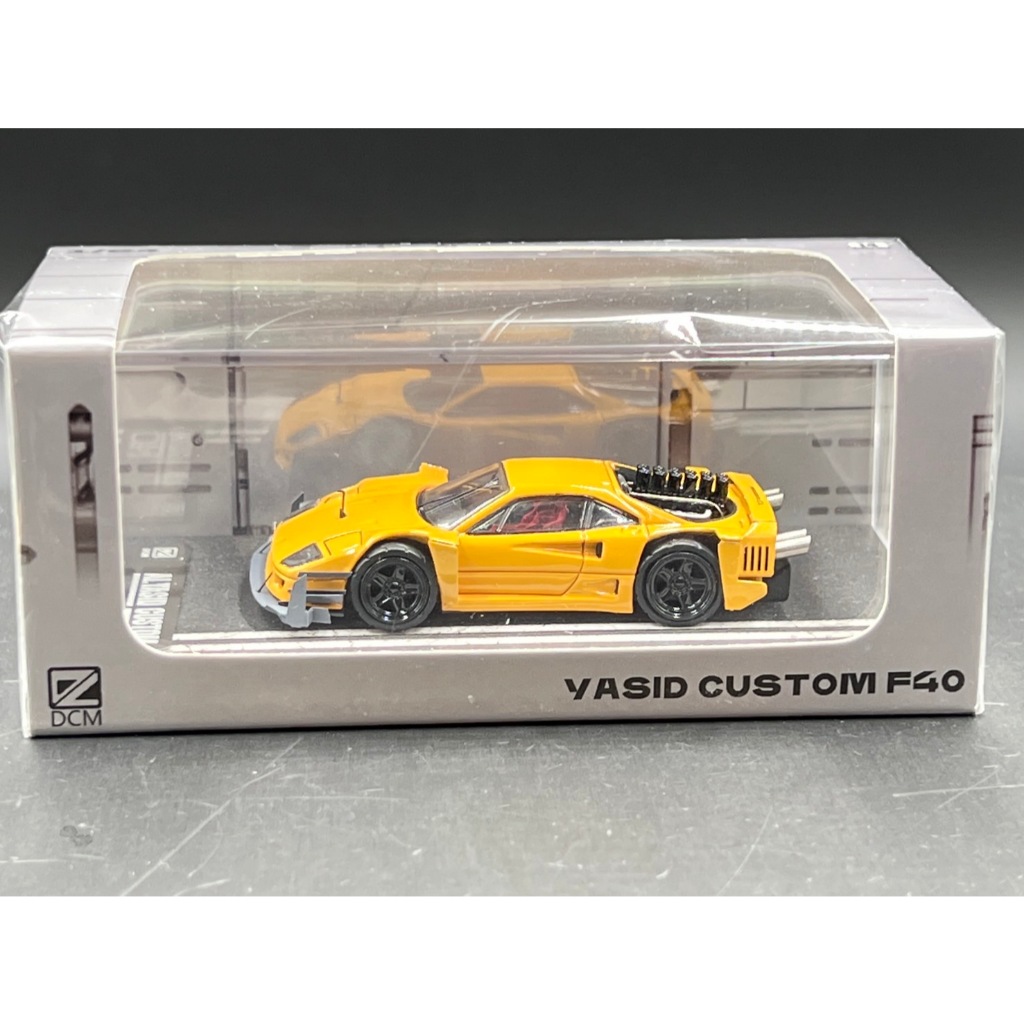 DCM 1:64 modified Ferrari  F40 diecast model Yellow