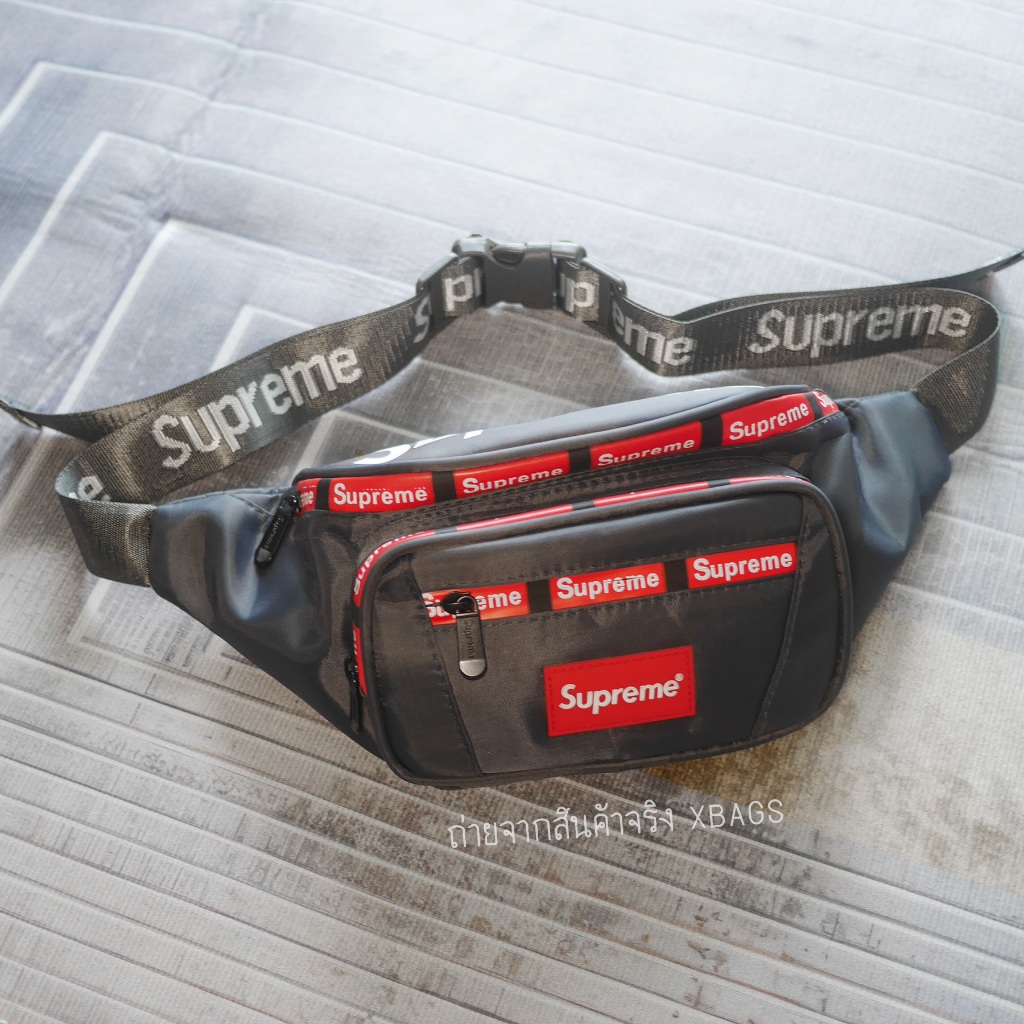 SUP waistpouch คาดเอว/คาดอก ซิปหุ้มกันน้ำสกรีนลาย ผ้าด้าน ผ้าร่ม สายทอโลโก้