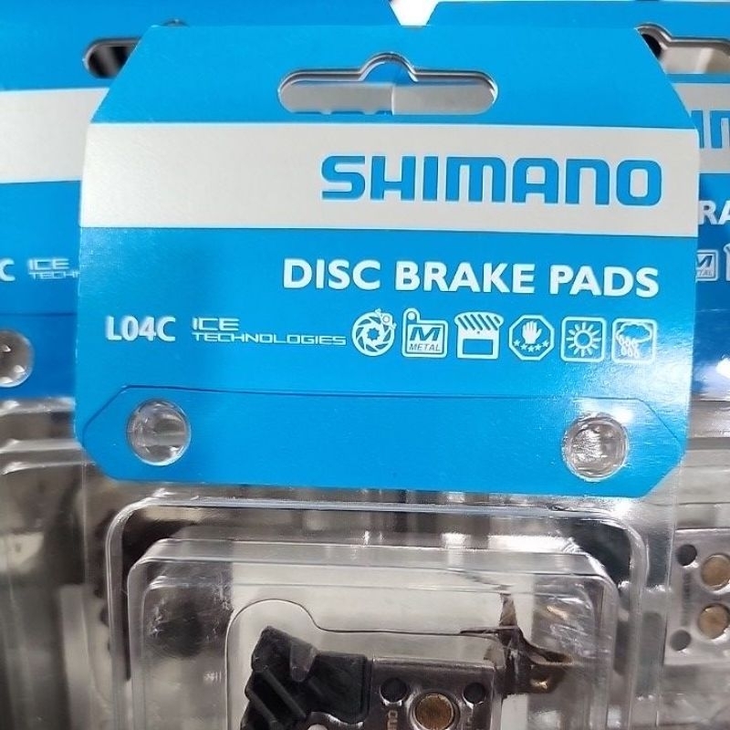 SHIMANO DISC BRAKE PAD METAL WITH FIN L04C-MF 1 PAIR