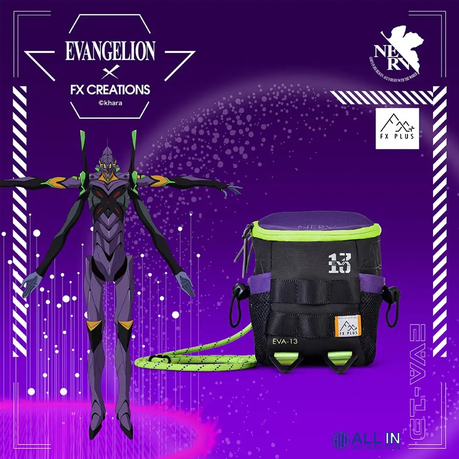 FX Creations X EVANGELION กระเป๋าสะพายข้าง EVA-13 – FX PLUS PORTABLE CROSSBODY BAG