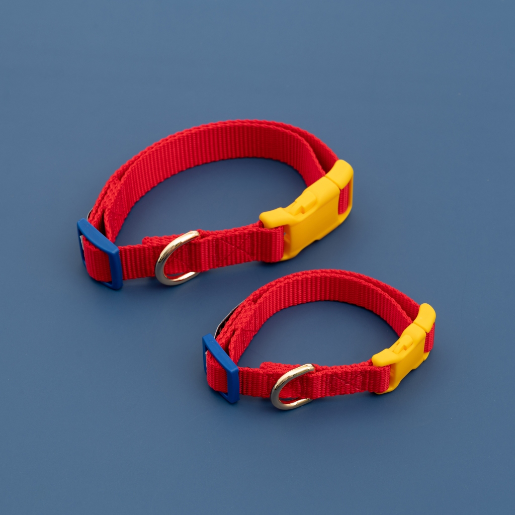 ปลอกคอสุนัข Human & Hound รุ่น Quick Snap Collar! พร้อมสายจูง Handsfree Leash - Lego