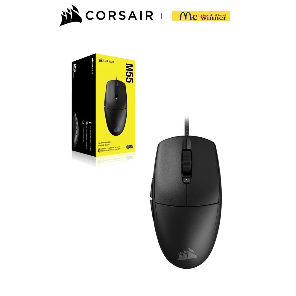 MOUSE (เมาส์) CORSAIR M55 USB (BLACK) (CH-930F000-AP)- ของแท้ 2 ปี - รูปที่ 4