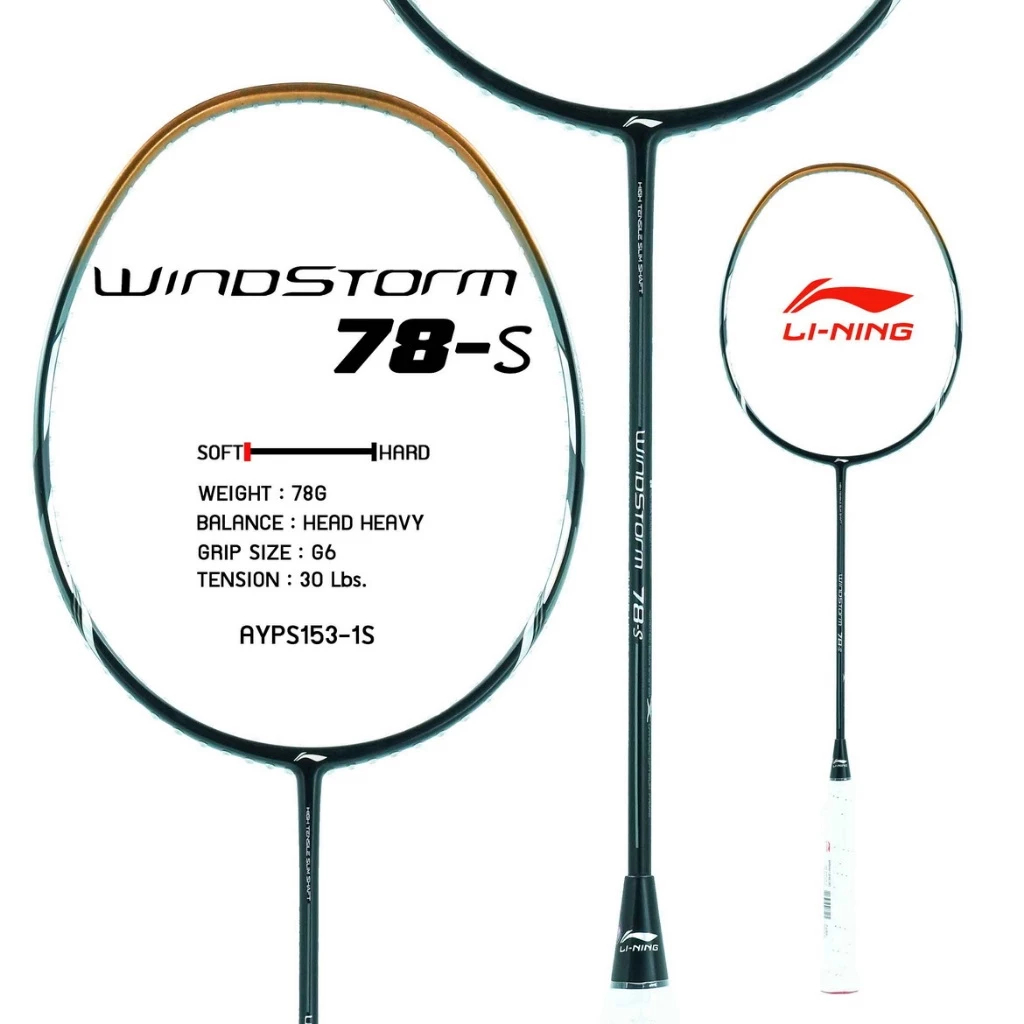 ไม้แบดมินตัน Li-Ning BADMINTON  WINDSTORM78-S