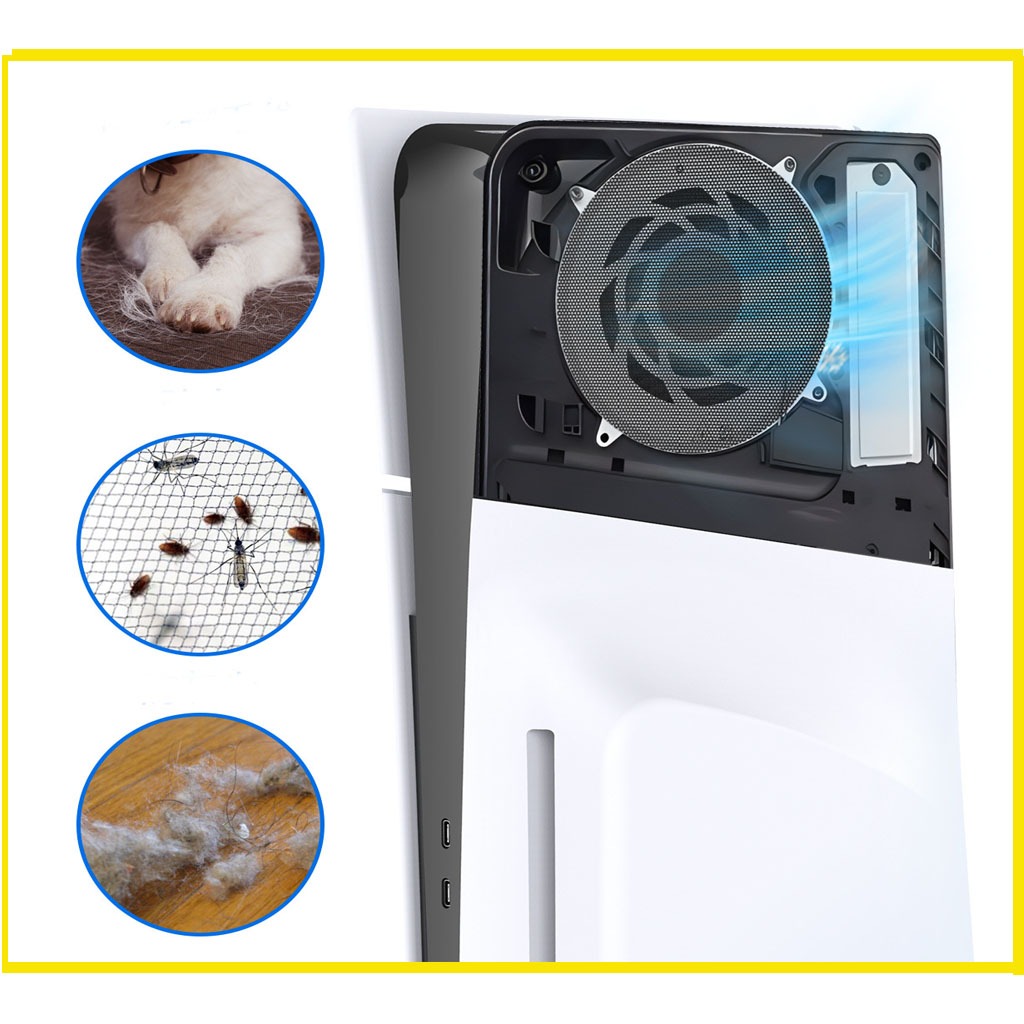 PS5 pro PS5 slim กันฝุ่นแพ็ค 2 ชิ้น universal simple FAN Dust FILTER for ps5 pro ps5 slim