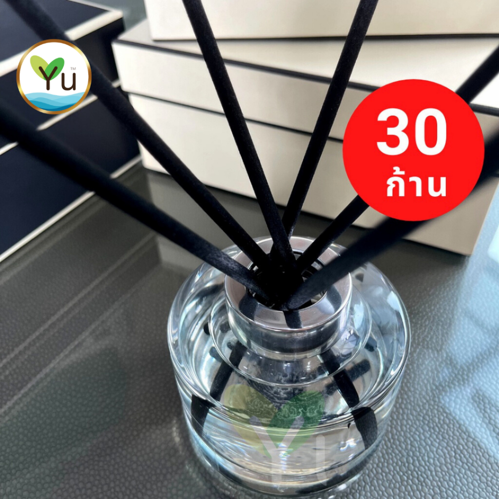 ก้านไฟเบอร์ 5 mm x 20 cm เลือกสีได้ บรรจุ 30 ก้าน ก้านคล้าย Jomalonee (โจมาโลน) เกรดคุณภาพ สีสวย น่ารัก ก้านไม้หอม