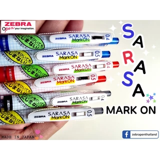 Zebra Sarasa Mark On ปากกาเจล 0.4mm,0.5mm