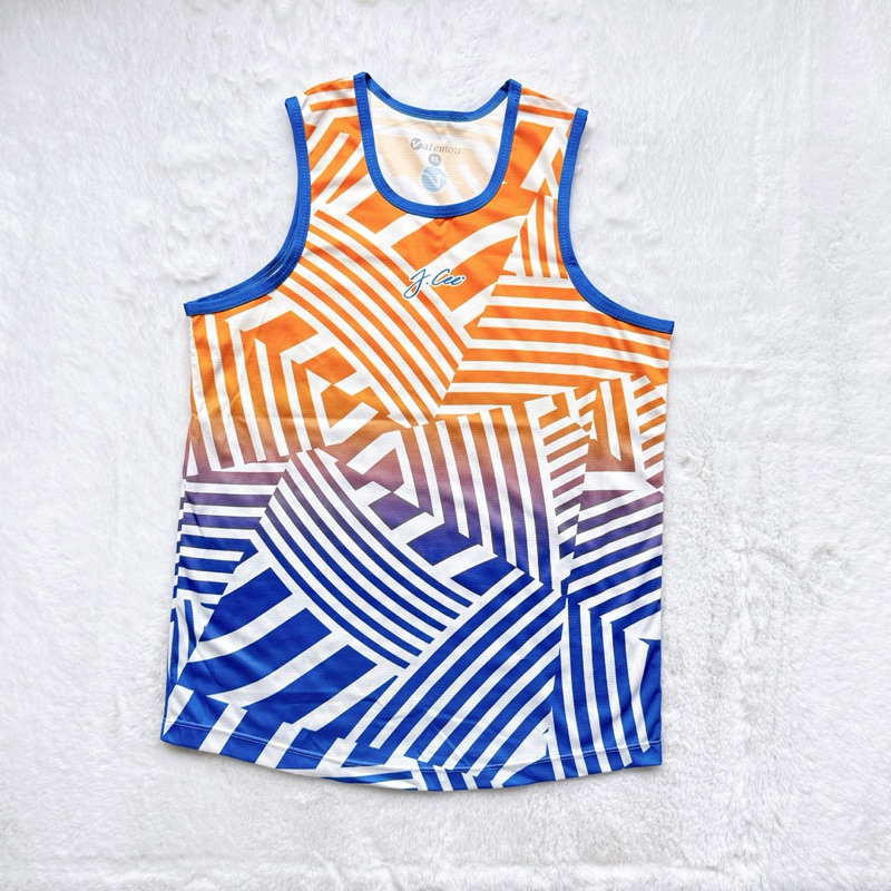 (มือสอง) เสื้อกล้าชาย/หญิง JCee ไซส์ 2XS อก 32 นิ้ว *** มีตำหนิ 1 จุด