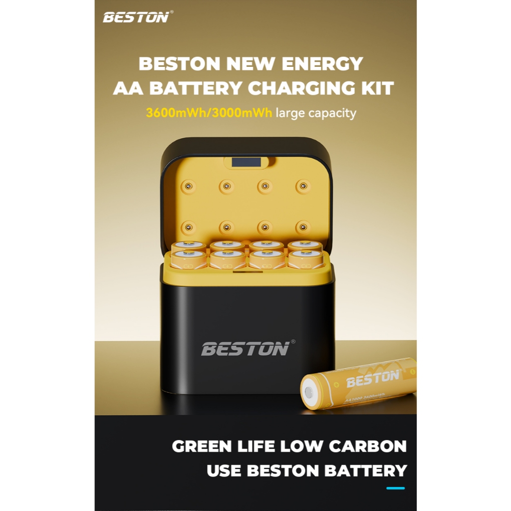 Beston M7036 1.5V Charger For AA Li-ion Battery เครื่องชาร์จถ่าน AA  8 ก้อนที่มีคุณภาพสูง