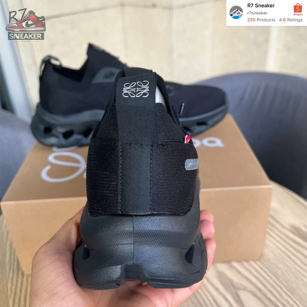 รองเท้า Louwe x on cloud tilt On Running สีดำ พื้นหนา เบาพิเศษ กันลื่น ระบายอากาศได้ดี สินค้าใหม