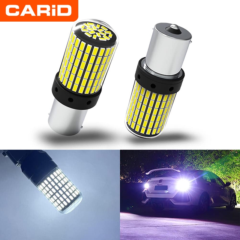 หลอดไฟถอยหลัง 1156 LED รุ่น BA15S P21W จำนวน รองรับระบบ Canbus ไม่มีข้อผิดพลาด ใช้ชิปเซ็ต 3014 พร้อม 144 SMD