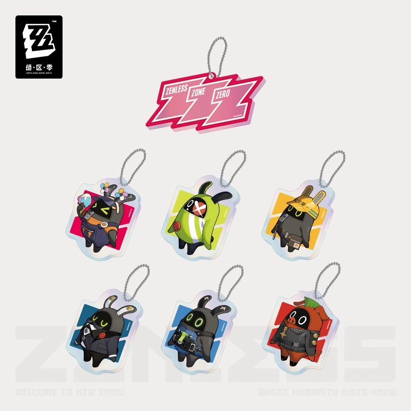 [Pre-order/อ่านรายละเอียดก่อนสั่ง] พวงกุญแจ Bangboo - New Eridu Garden Party (สุ่ม 1 แบบ ไม่สามารถเลือกลายได้)