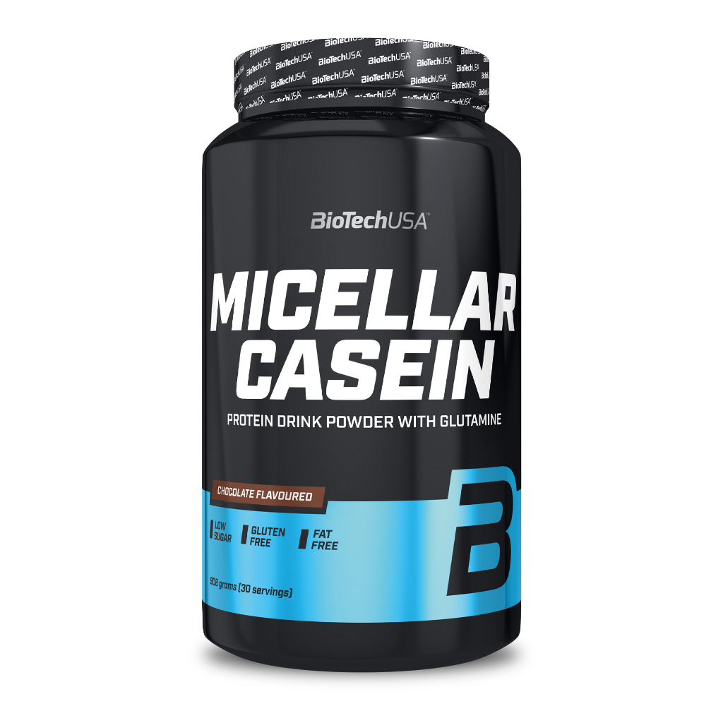 BioTechUSA Protein drink powder with Micellar Casein 908g (ไมเซลล่า เคซีน โปรตีน โปรตีนก่อนนอน)