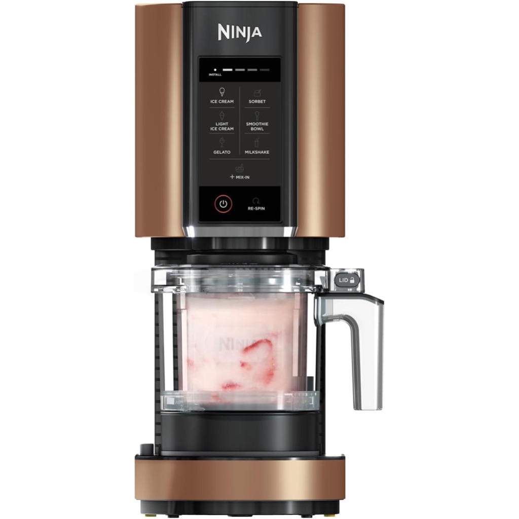 Ninja เครื่องทำไอศกรีม CREAMi Ice Cream Maker & Frozen Dessert Maker with 3 Tubs, 7 Programs, Gelato