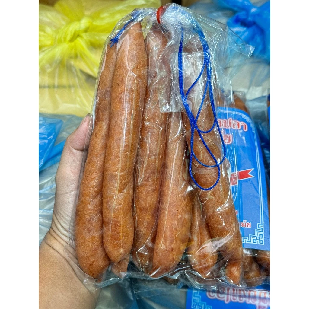 กุนเชียงปลามหาชัย มัดเชือก มันน้อย นน.500 กรัม #ตลาดมหาชัย /จัดส่งกุนเชียงปลามหาชัยมัดเชือก 1 ถุง thumbnail 6