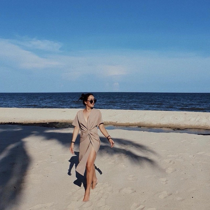 Loonnystore 💕 dana dress สีเบจ