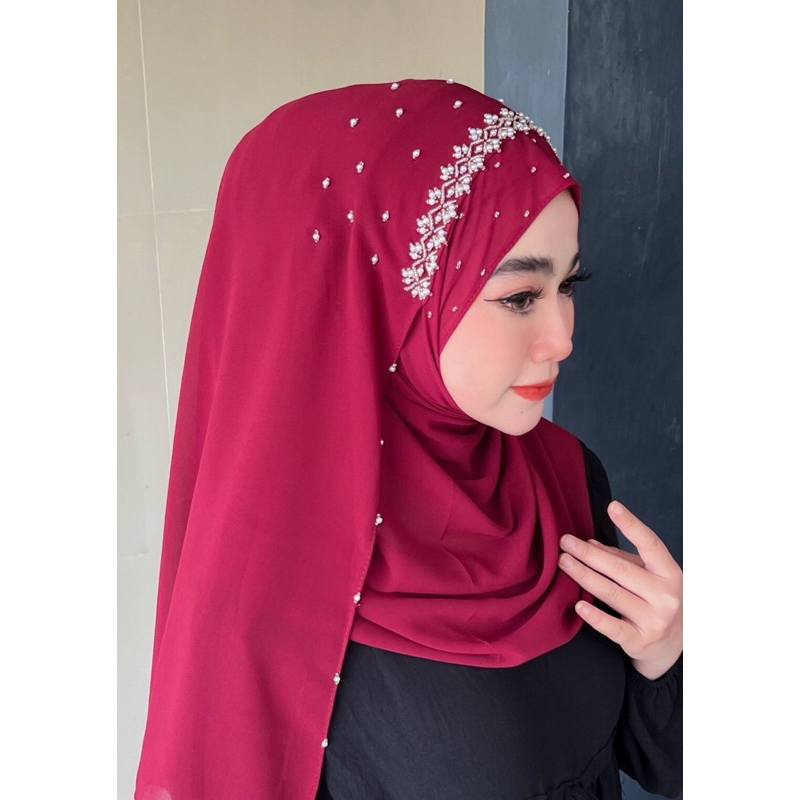 สวมสำเร็จหน้าเดียวปักมุก คอลเลคชั่นใหม่ (รุ่นนาเดีย)