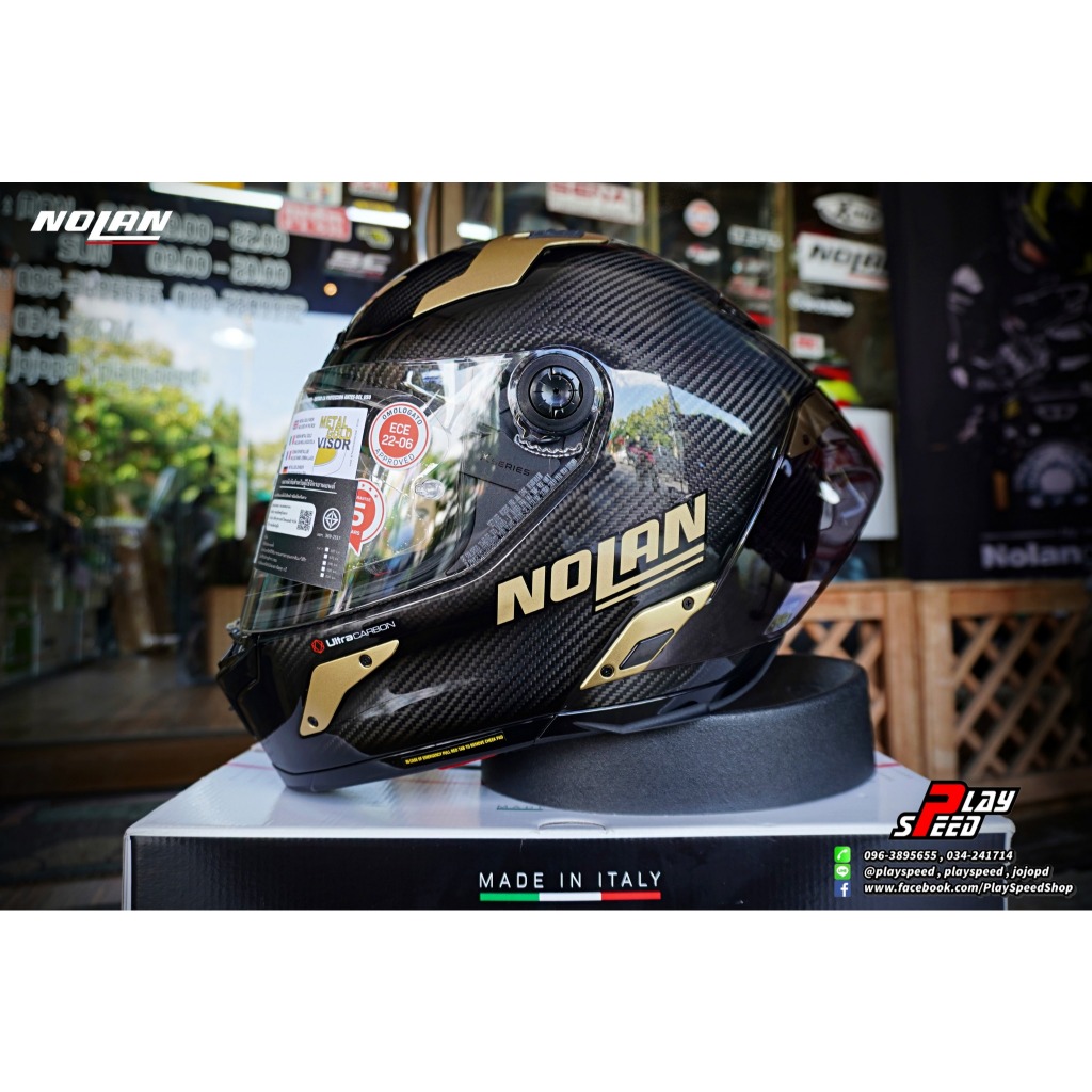 NOLAN X-804 RS ULTRA CARBON : GOLDEN EDITION