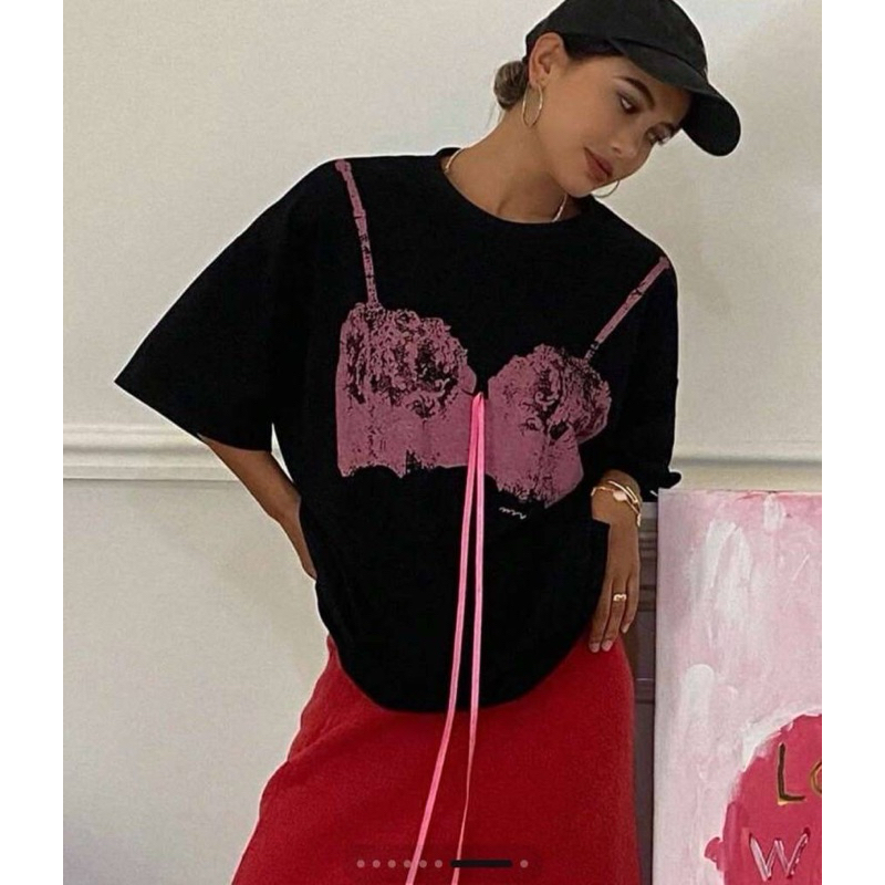 SIS.ON | พร้อมส่ง Oversize เสื้อยืดโอเวอร์ไซส์ No.23 บราชมพู
