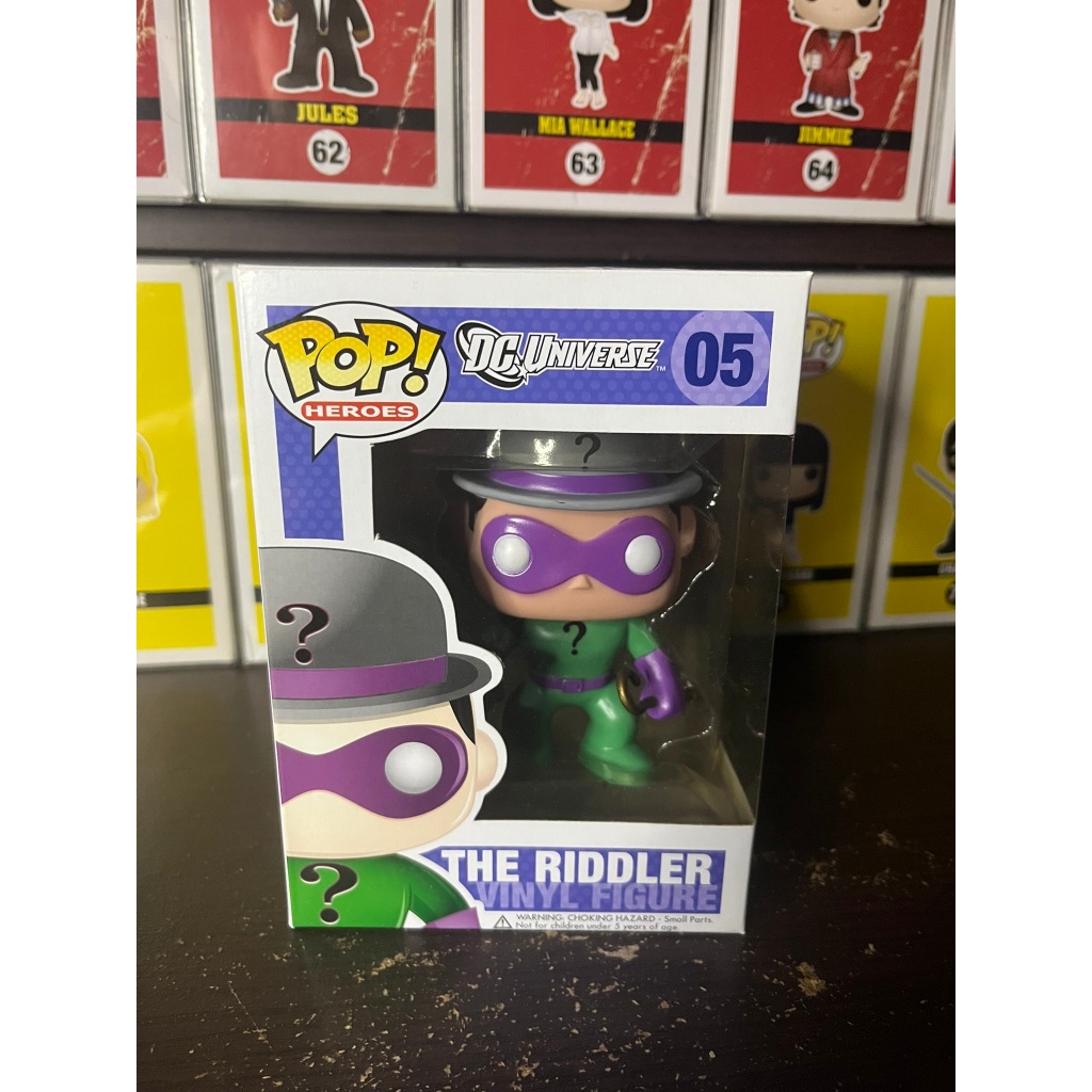 ฟิกเกอร์ Funko Pop #05 The Riddler DC Original ตัวแรร์ งานเก่าหายากมาก