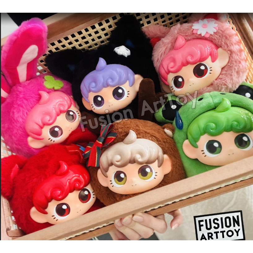 (แบบจุ่ม) พร้อมส่งจากไทย Doungo ตุ๊กตา พวงกุญแจ ของแท้ 100% Fusion ArtToy