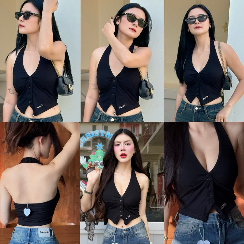 Mabel Top เสื้อคล้องคอสุดแซ่บป้ายอลิส