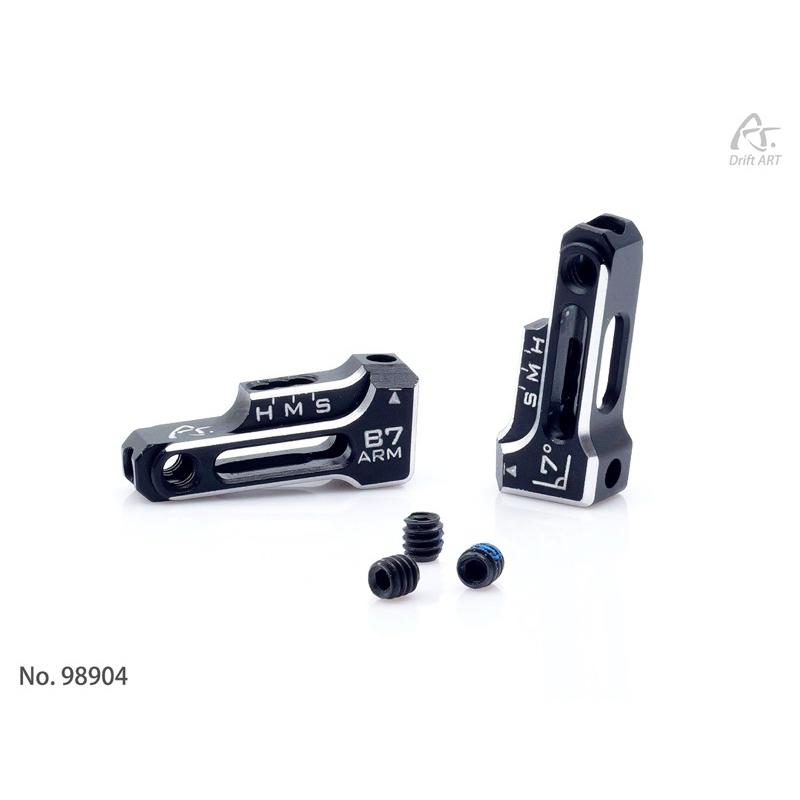 Drift Art 98308 DriftART4 7° Backsweep Alu. Front Lower Arms ปีกนกหน้าล่างอลู เอียงหลัง 7 องศา